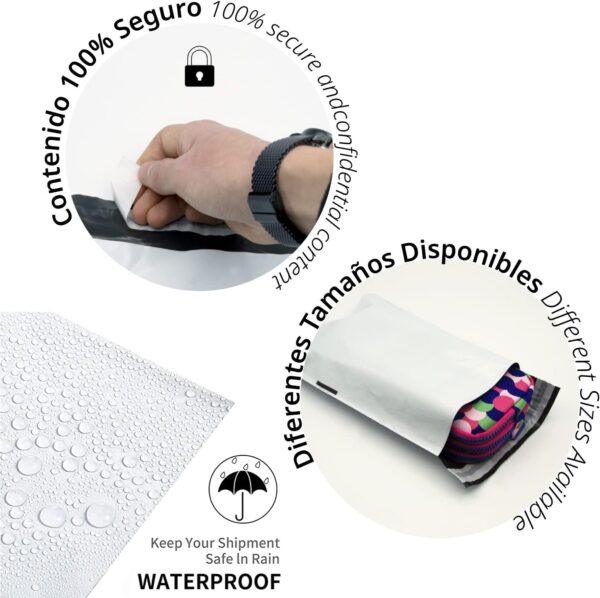Sobres para envíos con solapa de 50 mm 100 unidades
